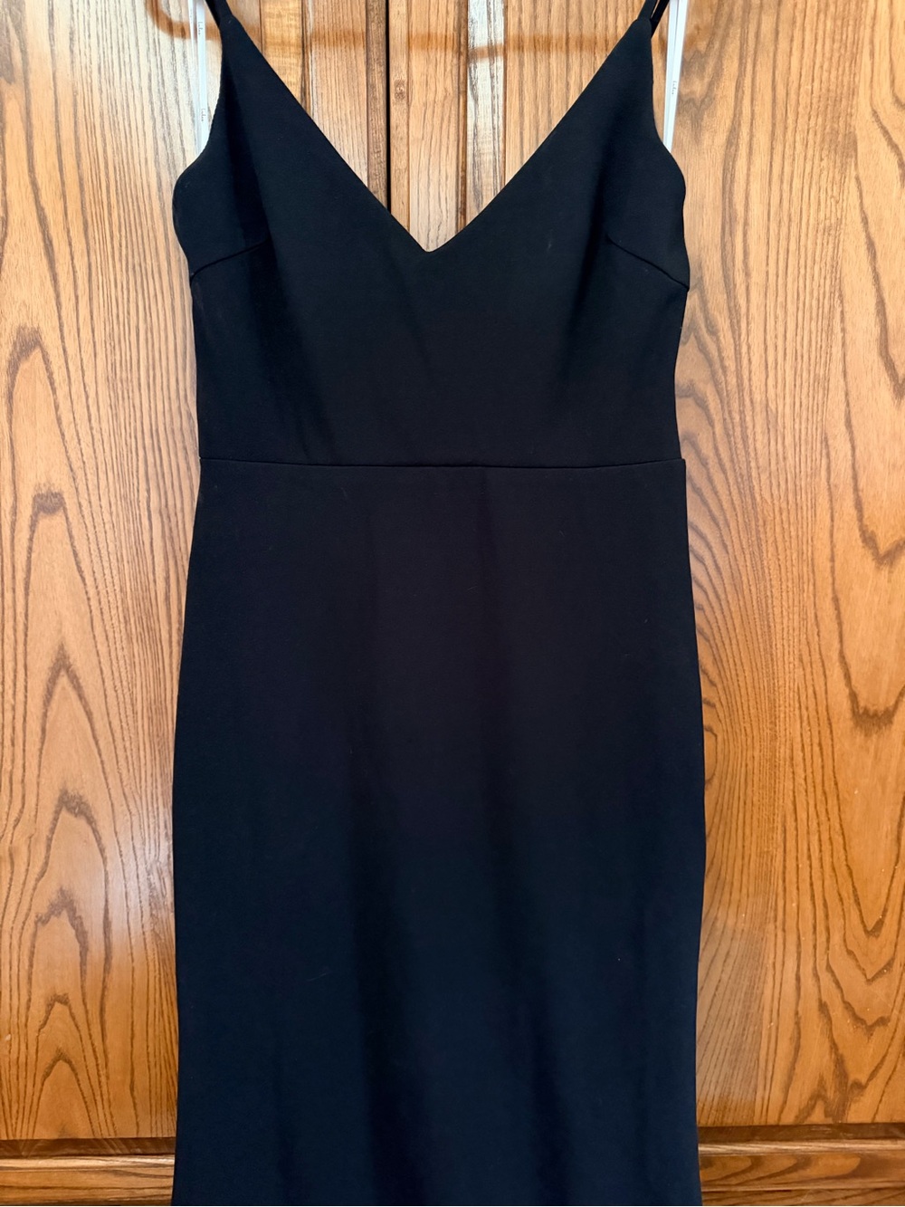 Classic Black V-Neck Slip Dress - Women